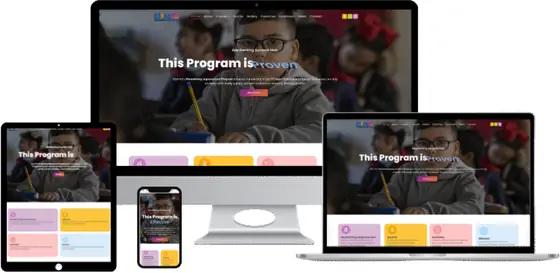 ElyteEd website on laptop, tablet and phone