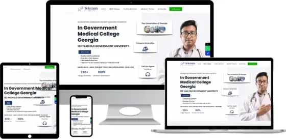 MBBS Teleman website on laptop, tablet and phone